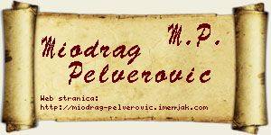 Miodrag Pelverović vizit kartica